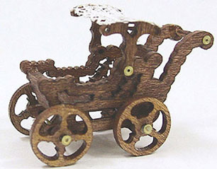 Dollhouse Miniature 1/2In 1900'S Doll Buggy Kit